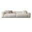 Canapé modulaire en velours blanc-137004222