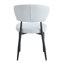 Chaises d'appoint modernes et ergonomiques, en métal et en cuir synthétique, idéales pour les repas