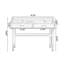 Bureau rectangulaire en bois massif avec tiroirs Burlywood