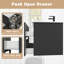  Meuble-lavabo mural simple 30 po avec lavabo en céramique et robinet, armoire flottante avec 2 tiroirs à fermeture en douceur-406035717-406035716