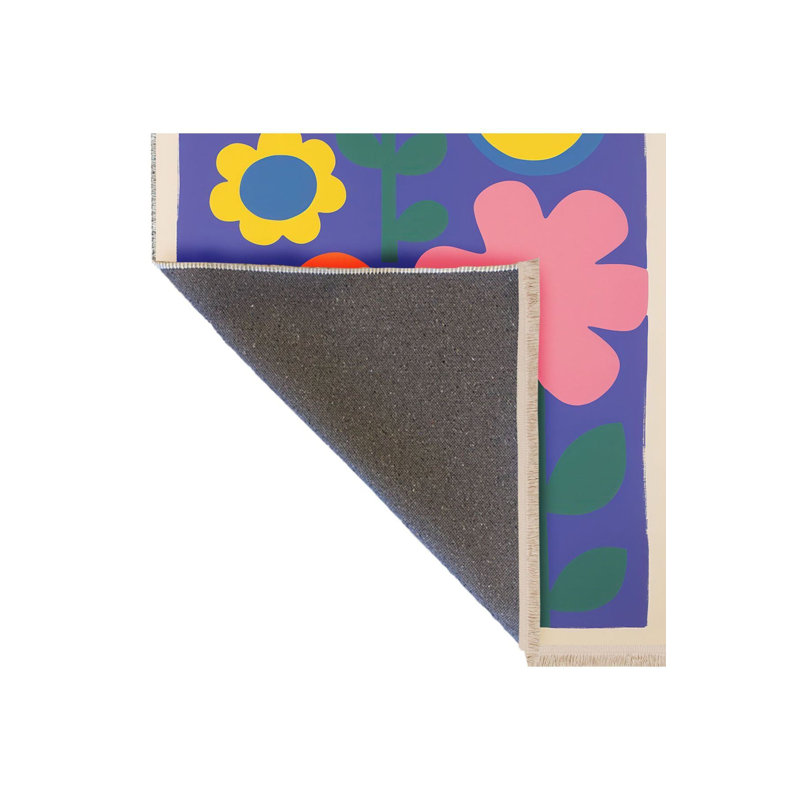 Tapis décoratif multicolore à motif floral multicolore Paris Collection Paris, Tapis de couloir 3 pi 3 po x 6 pi 7 po inclus
