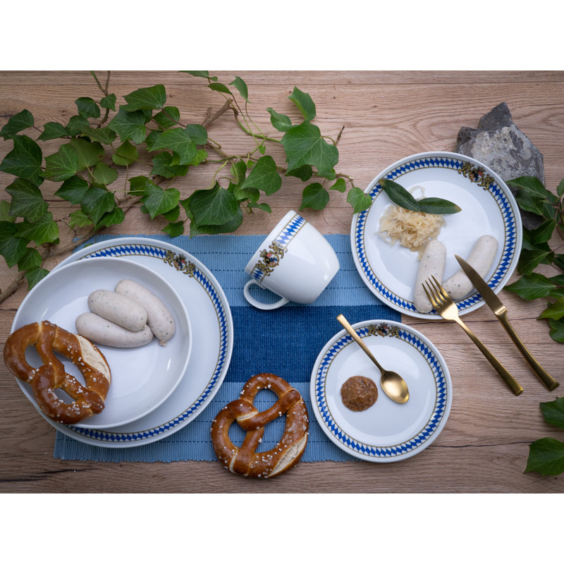Allround - Love Bavaria 10 Piece Dinnerware Set, Service for 2