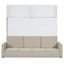 Grand lit - Maximisez l'utilisation de l'espace. Multifonctionnel et fonctionnel. Fabriqué en contreplaqué. Rangement inclus. Facile à utiliser. Assemblage requis. Aucun matelas inclus-18437884-18437887