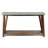 Brookside Modern Beach House Wooden Metal Concrete Coating Console Media Table With An Open Shelf-2100773443