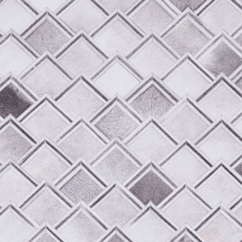 Tapis gris / noir Jameown, Rectangle 5 pi x 7 pi