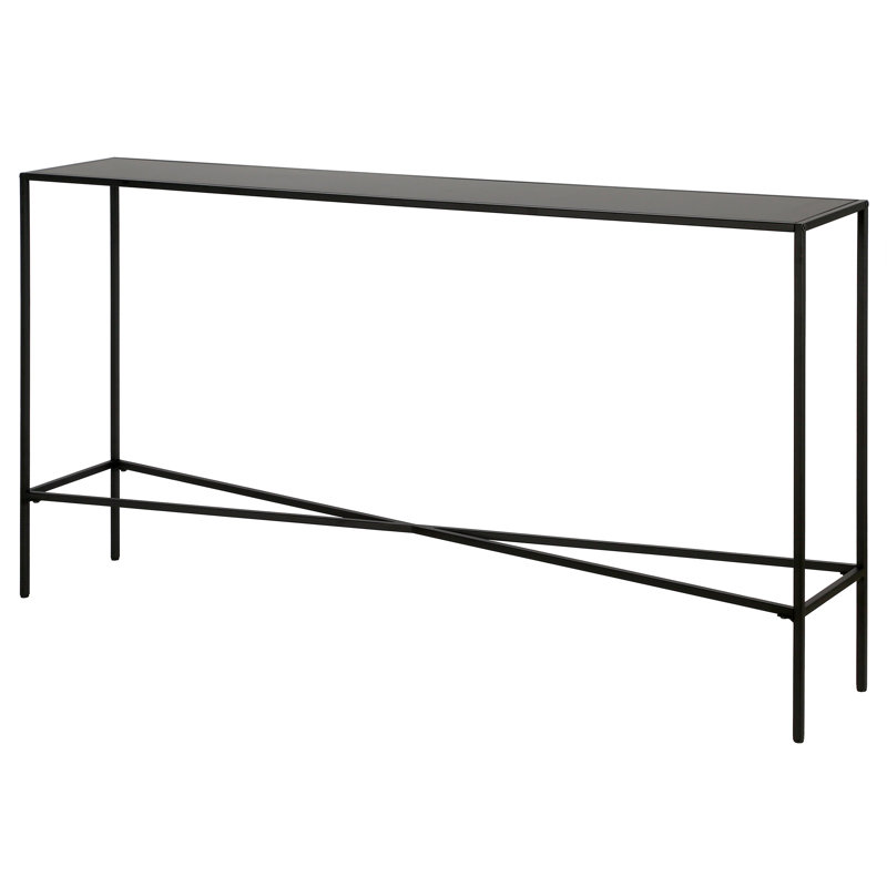 106.7cm Console Table, Blackened Bronze, 76.2 H x 139.7 W x 25.4 D cm