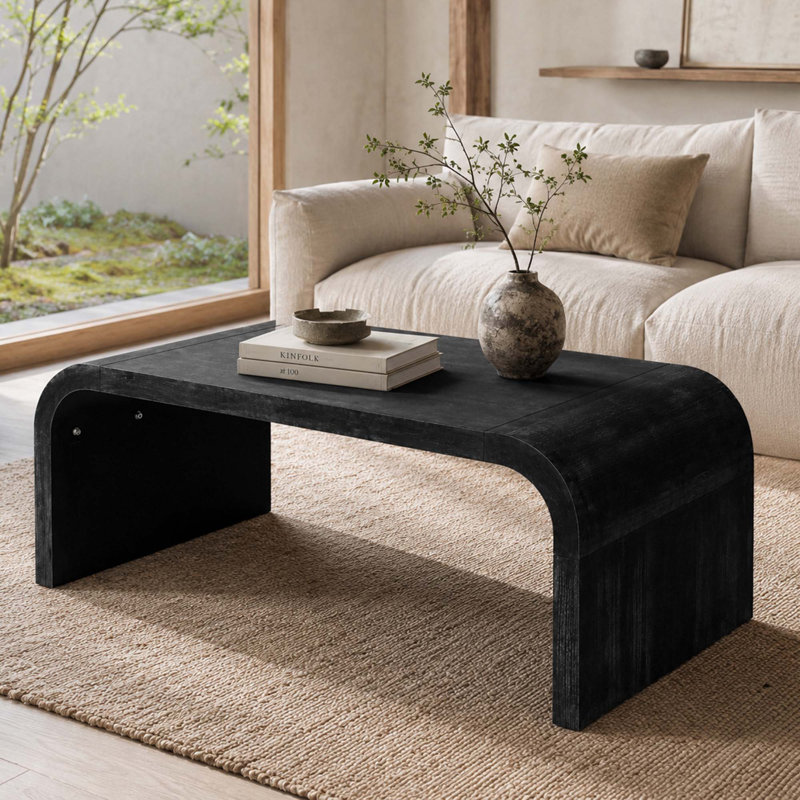 Table basse Farmhouse Vintage, Noir antique