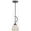 Luminaire suspendu en forme de dôme à 1 lumière Gennadius-22981582-22981580