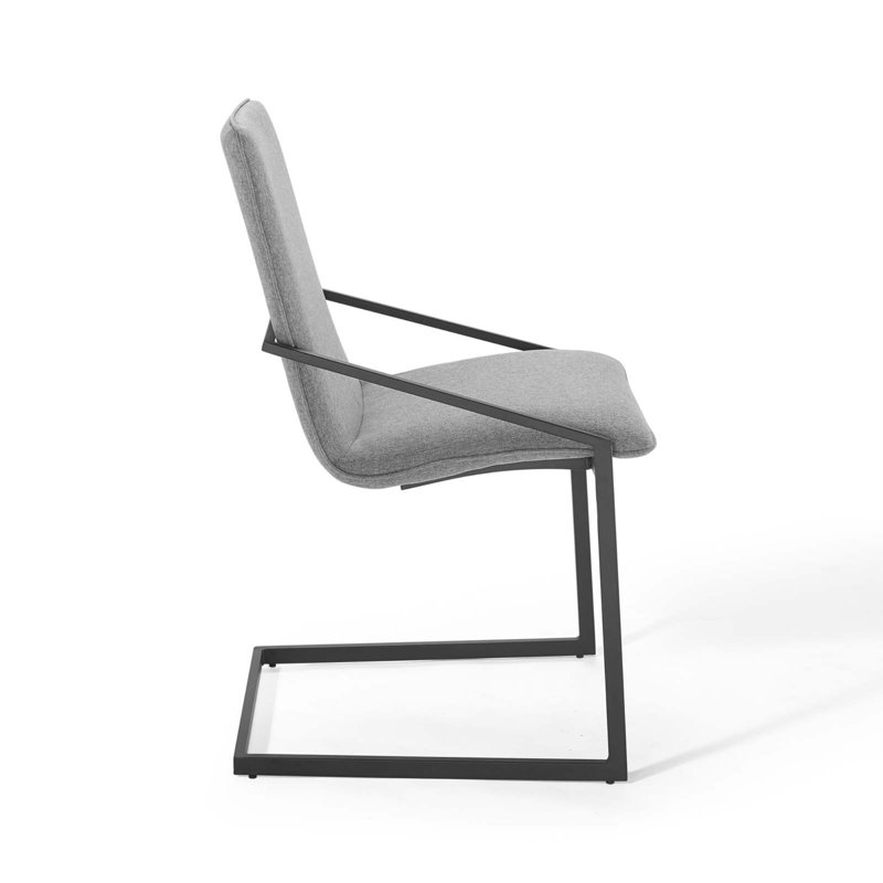 Chaise rembourrée Pitch, Gris