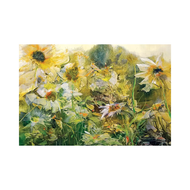 Cousins in the Sun par Jen Williams - peinture sur toile tendue, H 18 po x l 26 po x P 1,5 po