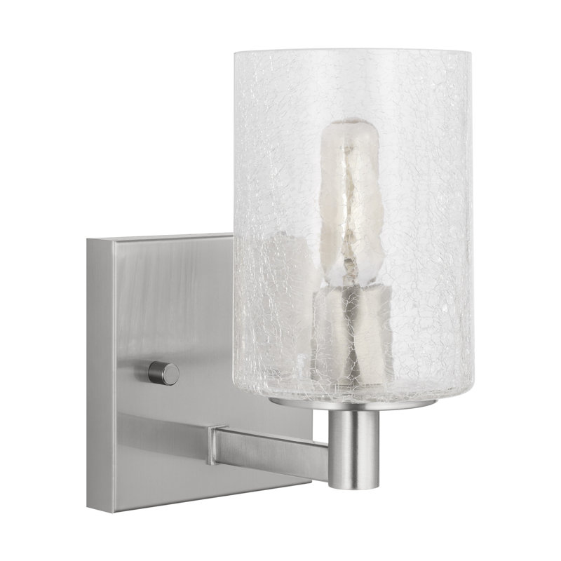 Parker One Light Wall / Bath Sconce from Generation Lighting , 1, Brushed Steel