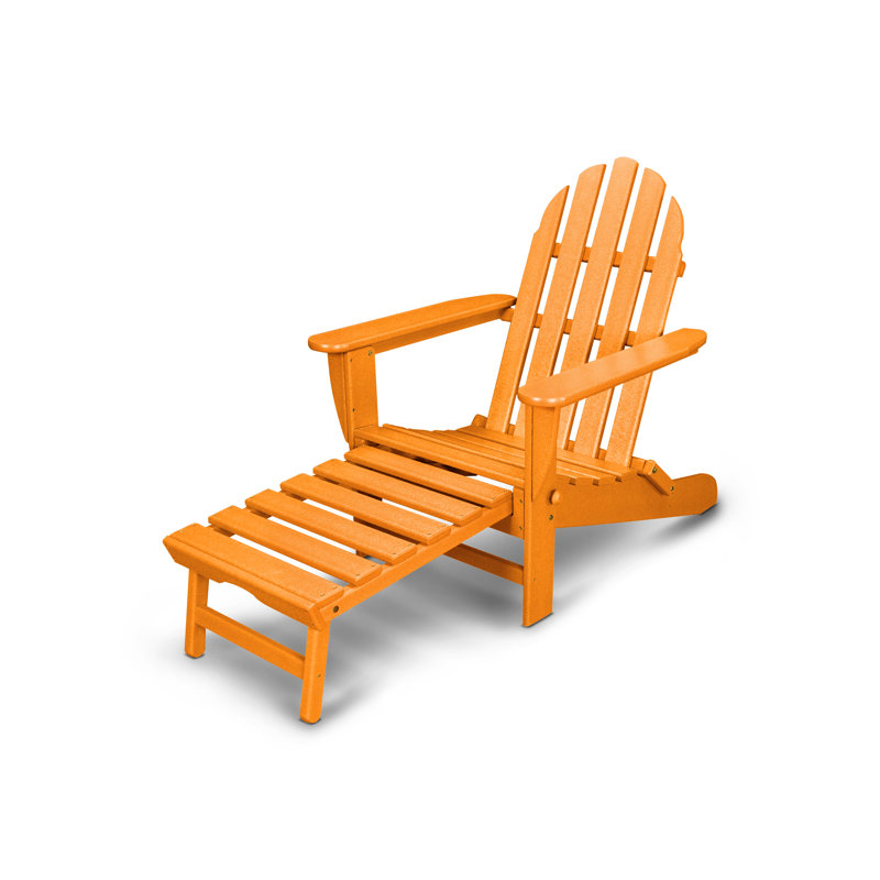 Chaise Adirondack d'extérieur en PEHD Classics, Tangerine