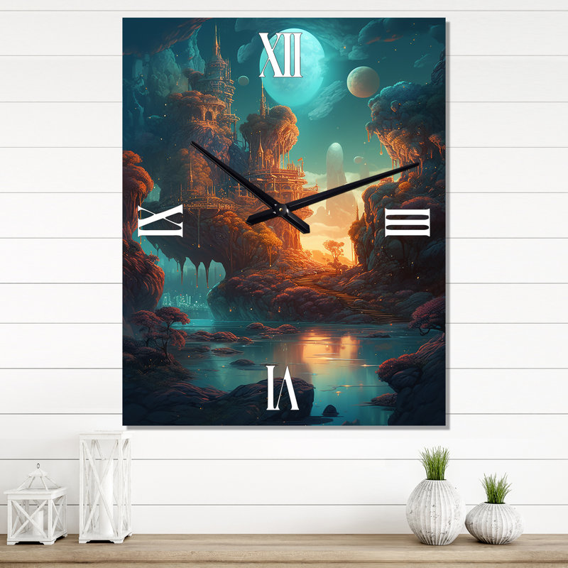 Janesh - Horloge murale moderne, H 28 po x l 12 po x P 1 po