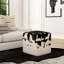 Victorian Hair on Hide Cube Ottoman