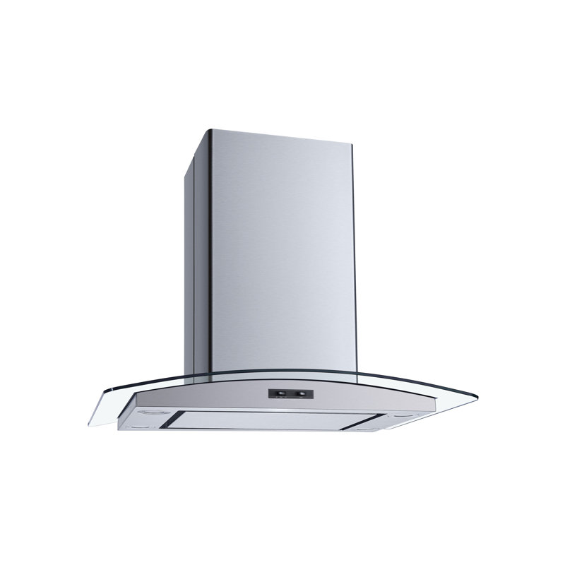 H101C Series 30" 267 CFM Convertible Island Range Hood in Stainless Steel With Filter Included