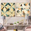 Corbell - Ensemble de 2 collages carrés à formes abstraites-101847059-101847060
