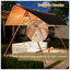 Auvent de voile hexagonal à abat-jour, grand panneau de protection contre les rayons UV UPF 50+ de 50 po x 118 po, polyester haute densité imperméable, poteaux résistants à la rouille, crochets intégrés pour le patio et la cour arrière