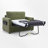 Sleeper Sofa Bed With USB Ports-2081492344