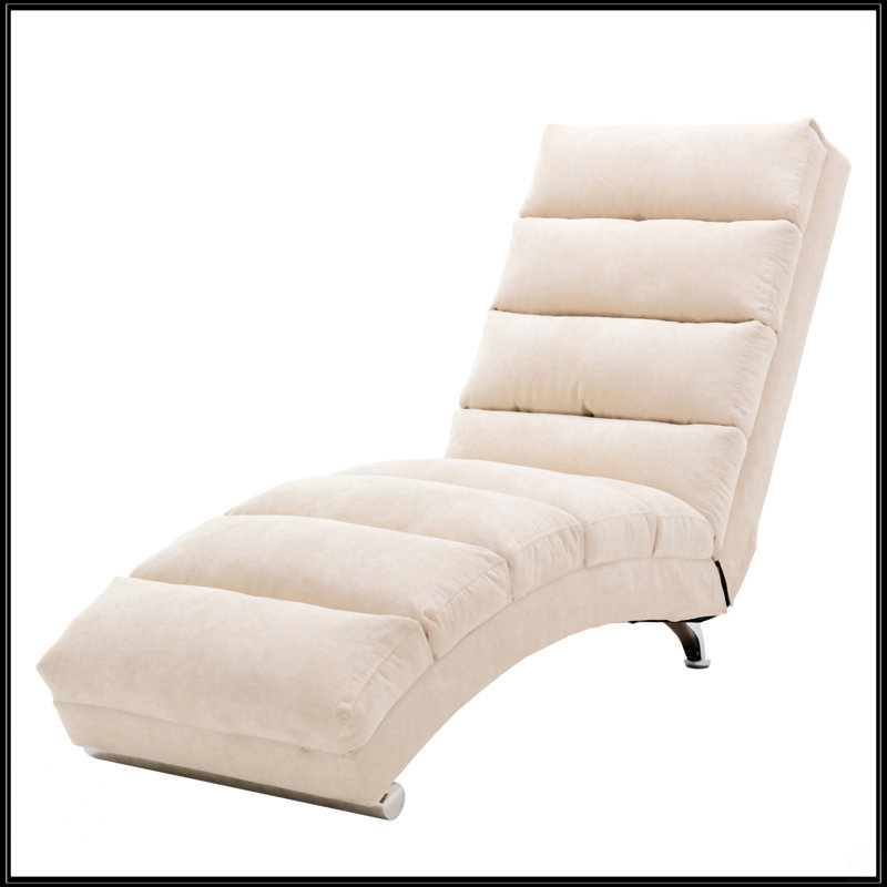 Chaise longue en lin, Beige