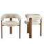 Fauteuil rembourré Varian Modern Teddy avec pieds en métal-80667622-79639743