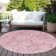 Machine Washable Indoor/Outdoor Claudian ACN1659 Pink Rug