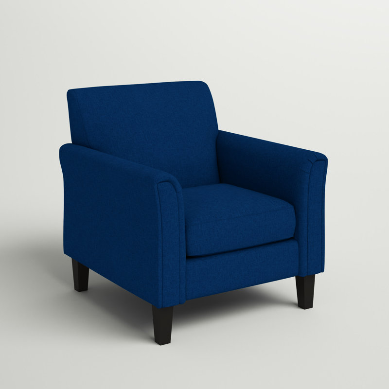 Achilles Upholstered Club Chair, Blue