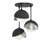 Brooklyn 3 - Light Double Shade Semi Flush Mount