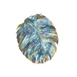 Simple Leaf V Painting by Beverly Fuller
