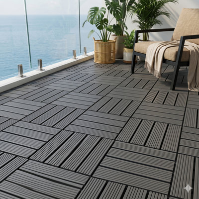 Carreaux de terrasse à emboîtement extérieur, revêtement de sol extérieur