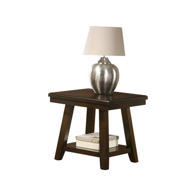 Rectangular End Table In Dark Espresso