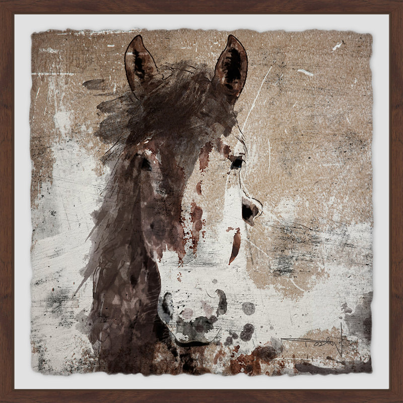 « rêve cheval 4 », impression encadrée, H 32 po x l 32 po x P 1,5 po