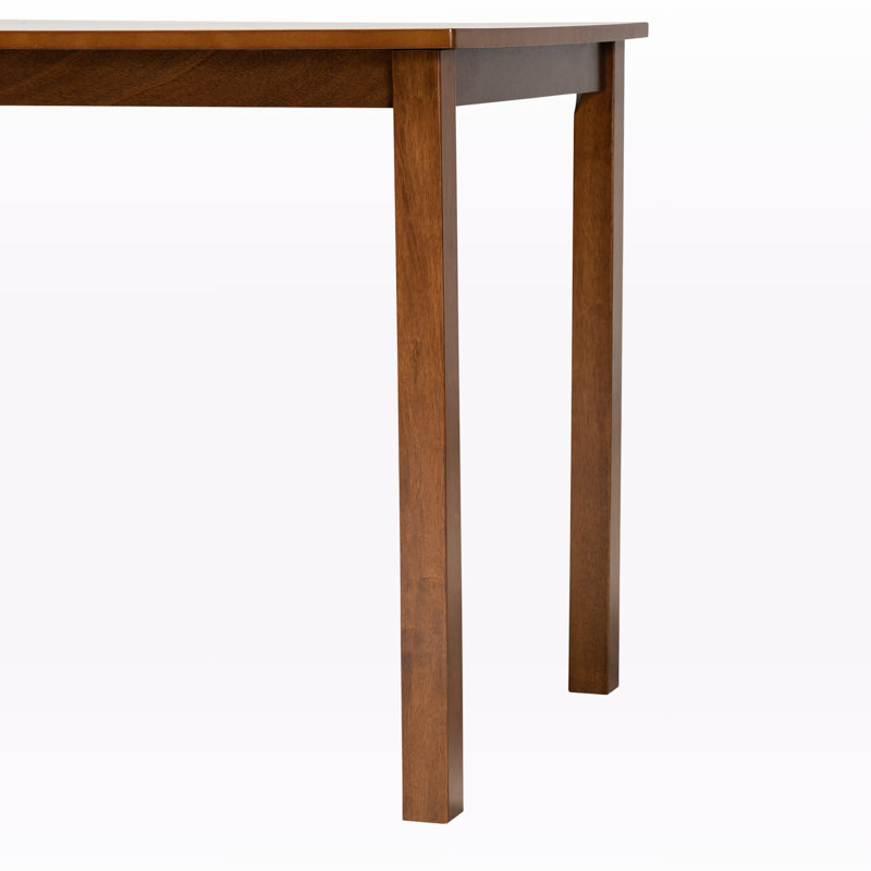 Empress 43-Inch Natural Brown Finished Wood Dining Table, Brown, 28.84"H x 43.03"L x 27.4"W