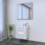 Meuble-lavabo simple 23,6 po avec plateau Kashden