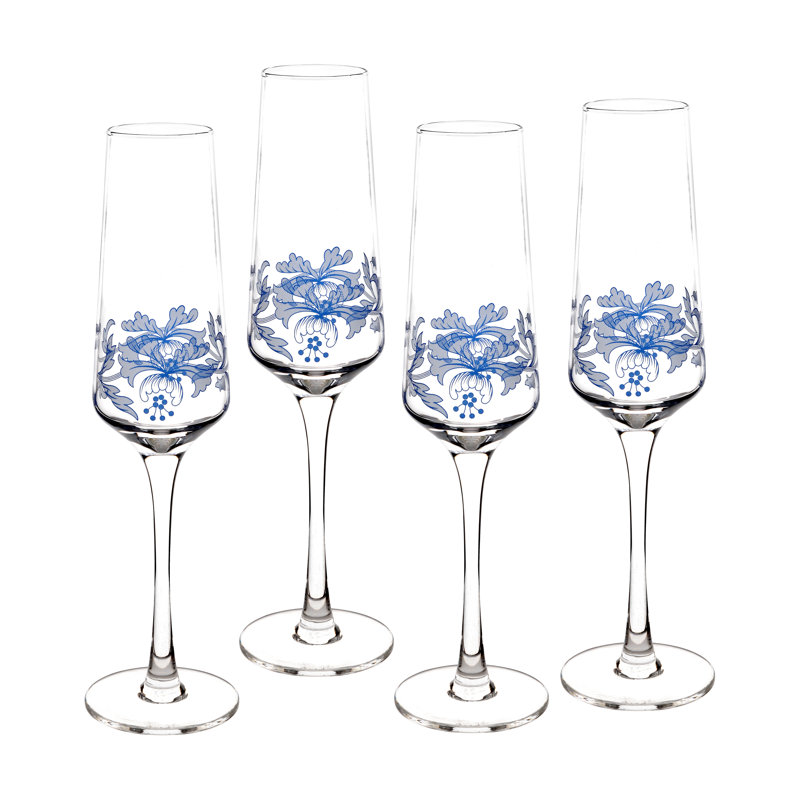 Flûte à champagne italienne Spode Blue S / 4 8 oz