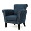 Fauteuil club en tissu bleu marine Tempting