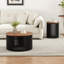 Table d'appoint en bois d'acacia de 30 po SOLID: conception moderne, fabrication durable et assemblage facile