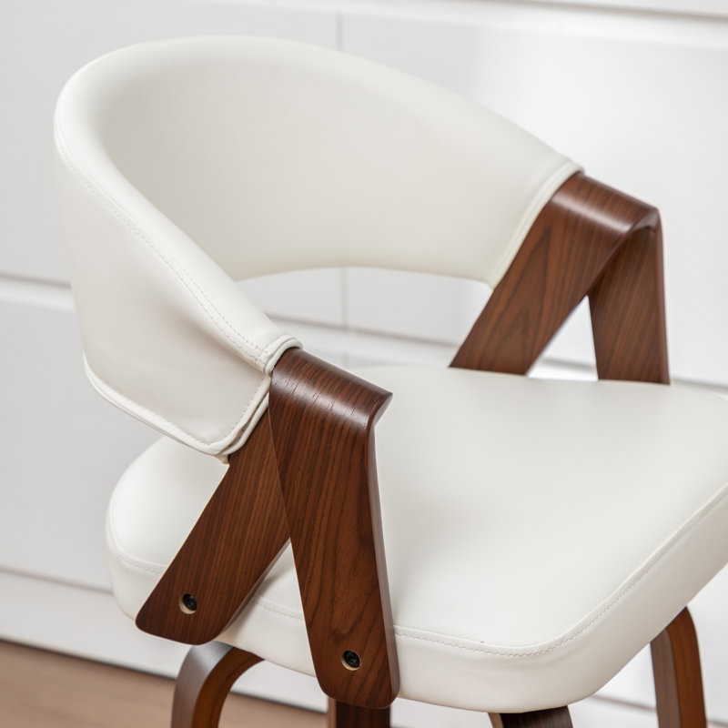 Tabouret de comptoir pivotant Ayala, White