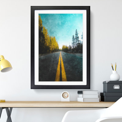 Road Through Yosemite National Park - Picture Frame Painting