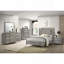 Très grand lit de rangement gris avec placage assorti-1980810229