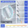 Intelligent Smart Bidet Toilet, Auto Open & Close, Foot Sensor, Auto Quiet Flush, Backup Mechanical Flush, and Advanced Deodorization