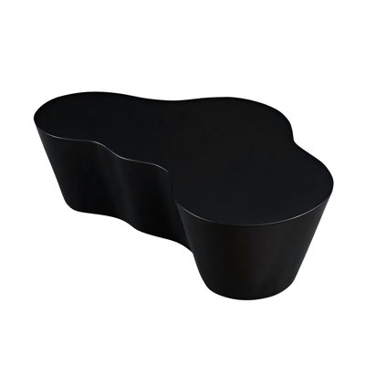 50 Inch Unique Shape Coffee Table Sturdy Fiberglass Tea Table For Living Room