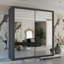 Branca Sliding Mirror Door Wardrobe with Shelves & Hanging Rails – Space-Saving Bedroom Storage – Multiple Sizes-1734031212-1734031214