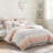 9 Piece Cotton Percale Comforter Set Blush Queen-125529760