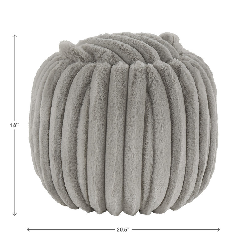 Repose-pieds avec rangement Doniphan Channel, Gris