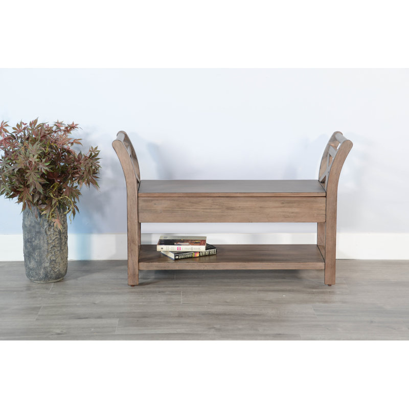 Banc de rangement Sorush, Peau de daim