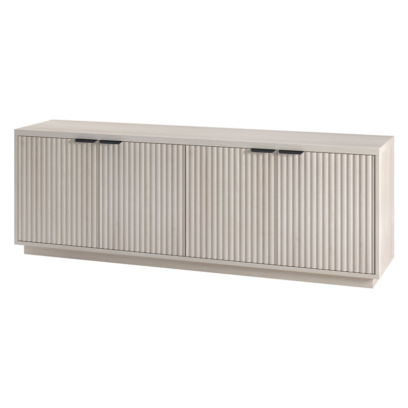 Cloran TV Stand for TVs up to 78", White Wood