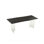 Ash Rectangular Solid Wood Top Dining Table