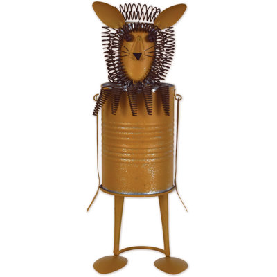 Whimsical Galvanized Metal Tabletop Figurine - 7E8FA42C046A49B893148F34604583F7