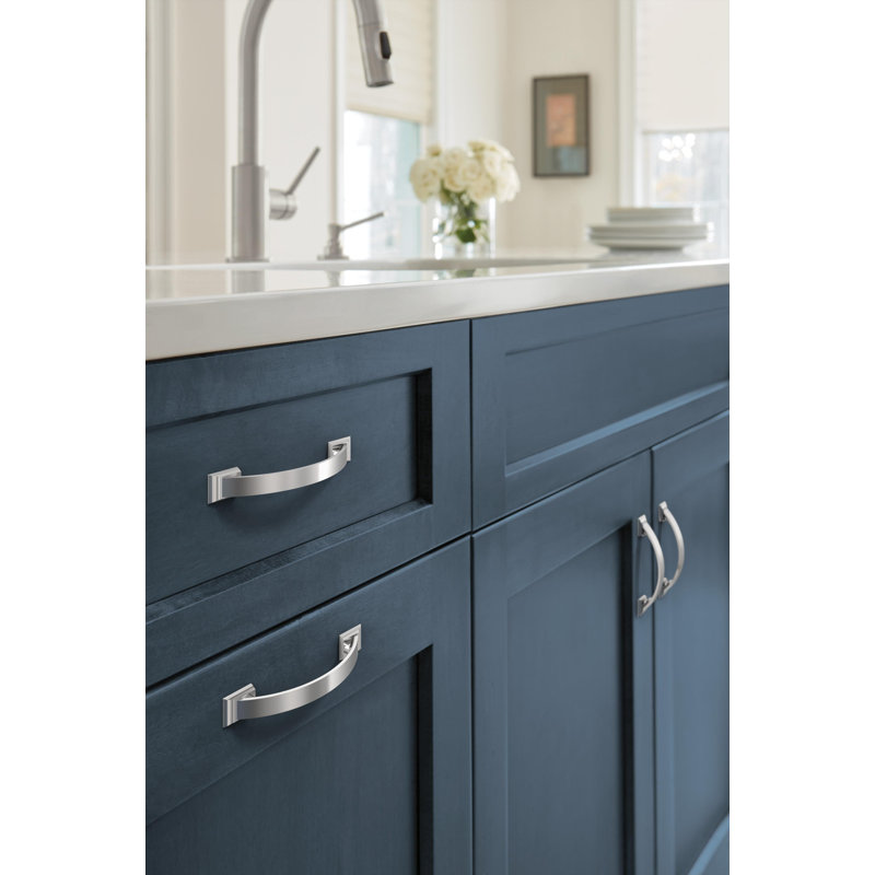 Polished Chrome 3-3/4 inch Center-to-Center Arch Cabinet Pull