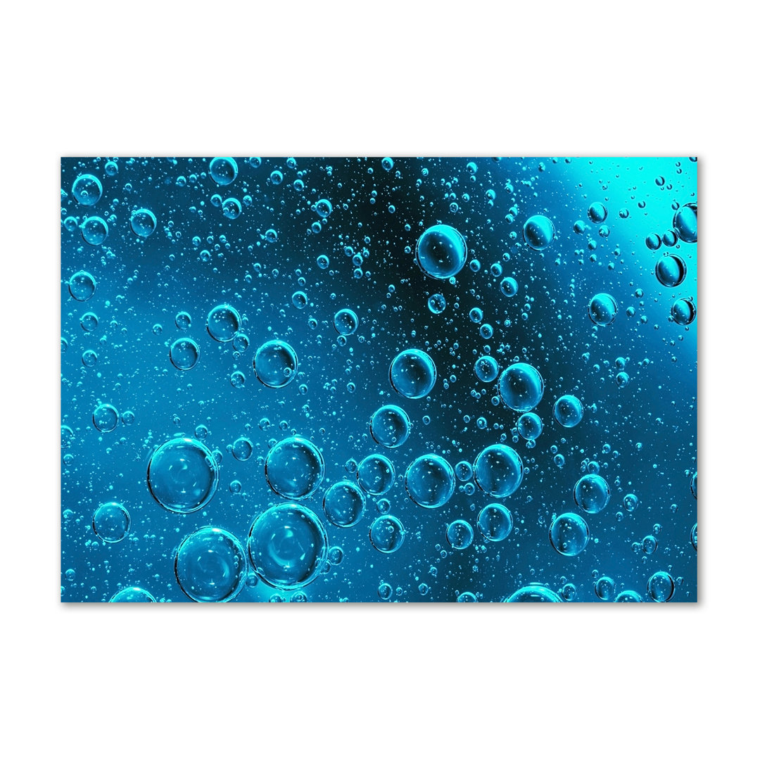 Glasbild Bubbles Under Water